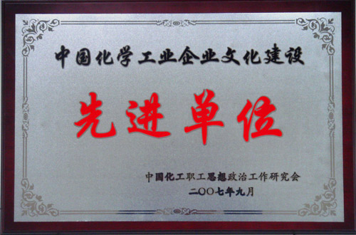 中国化学工业九游（NINE GAME）手机娱乐网游建设先进单位